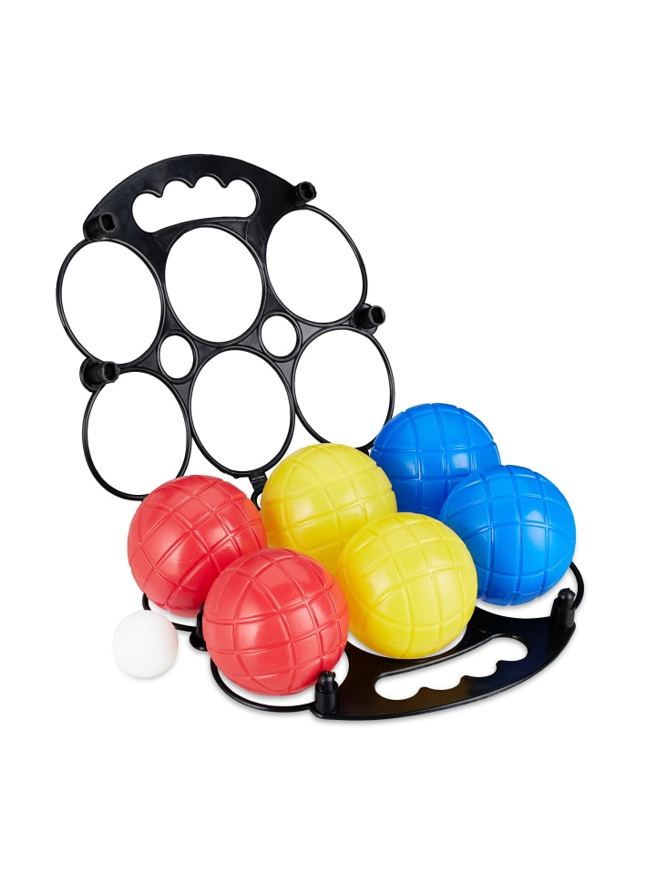 relaxdays 16tlg. Boccia-Spiel in Bunt günstig kaufen onesize