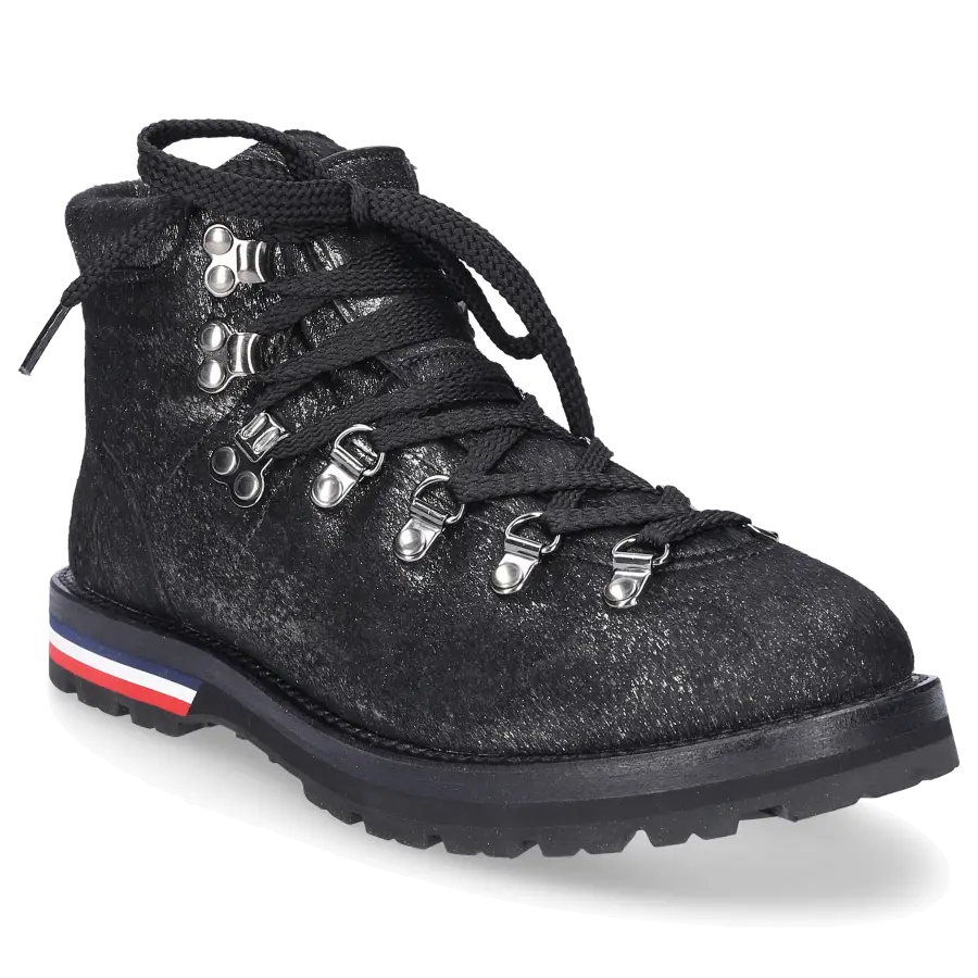 Moncler - Stiefeletten BALANCHE Rindsleder - grau