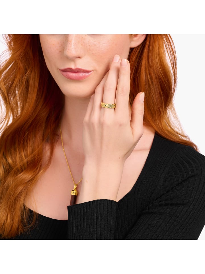 Thomas Sabo Ring in gold, schwarz günstig kaufen