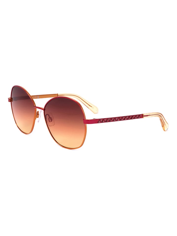 Swarovski Damen-Sonnenbrille in Bordeaux günstig kaufen 58