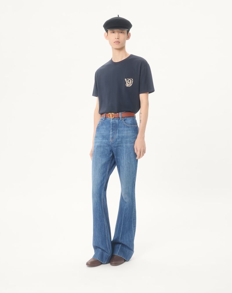 T-shirt en coton avec patch Vg