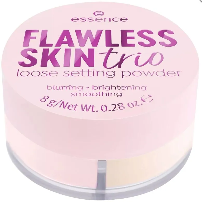 „Essence Flawless Skin Trio“ birūs fiksuojamieji milteliai