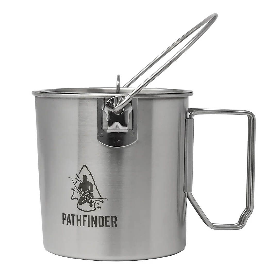 Edelstahl Bush Pot mit Deckel 0.95 Liter