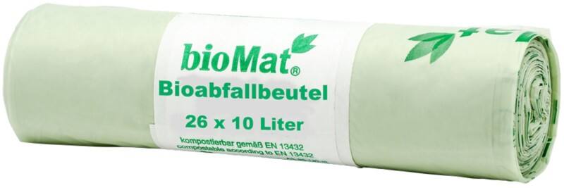 PAPSTAR BioMat Abfallsäcke Grün 10 L 26 Stück