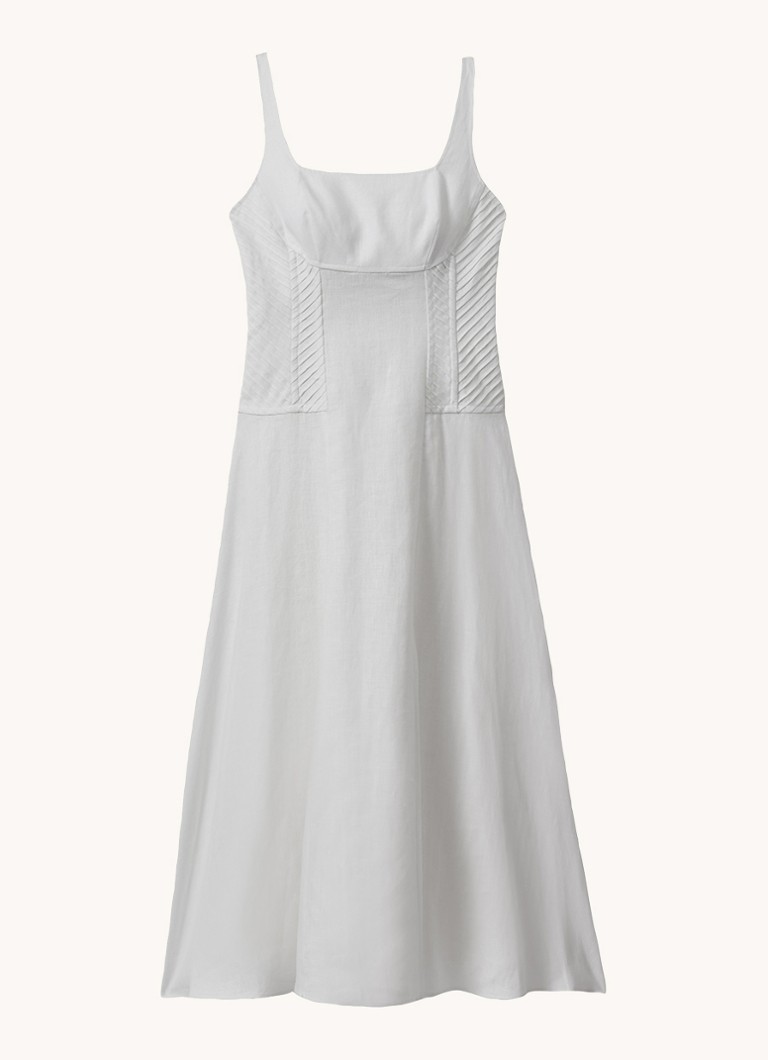 Reiss Etta lanena midi haljina