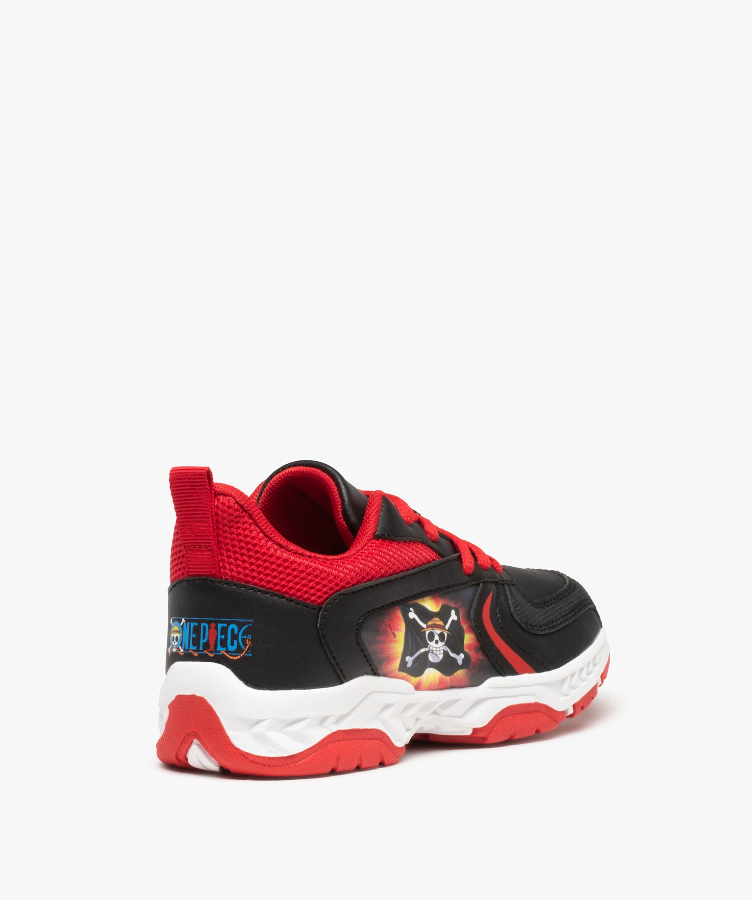 Baskets Garçon imprimées et à lacets – One Piece noir | GEMO