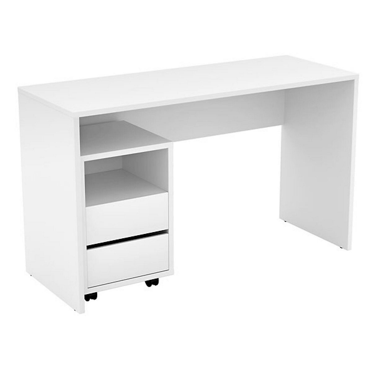 Schreibtisch Computertisch Apia 130x50x75cm mit Rollcontainer