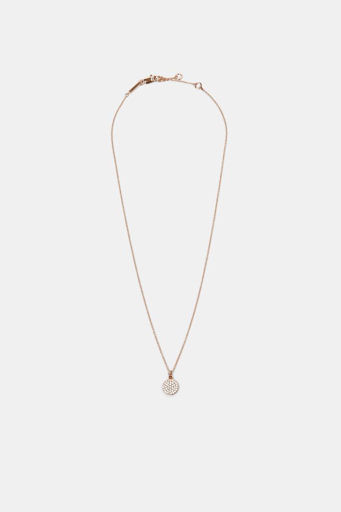 Kette mit Zirkonia-Anhänger, Sterling Silber