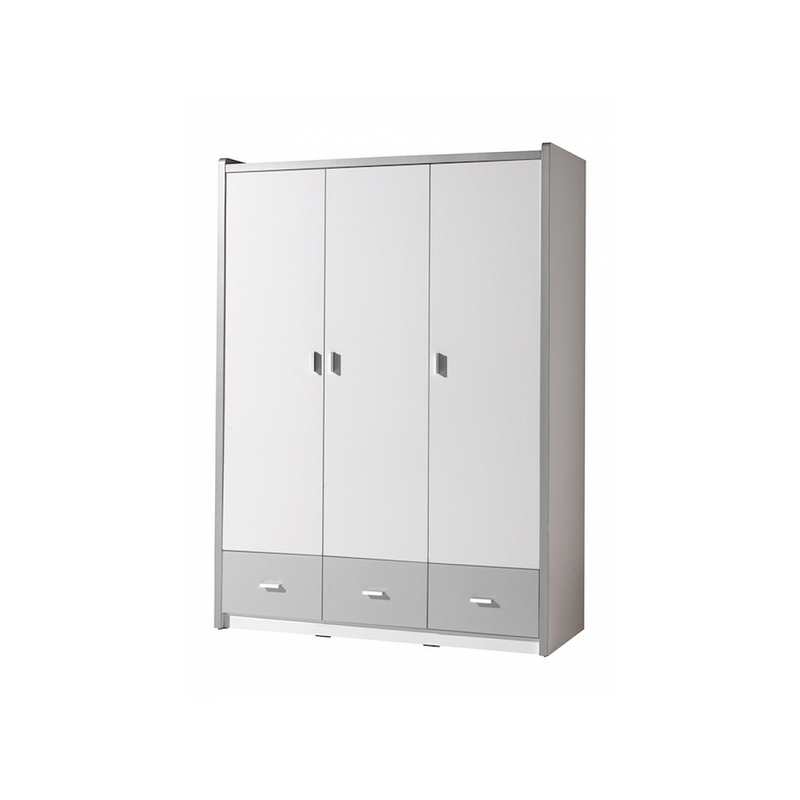 Armoire 3 portes Bonny gris