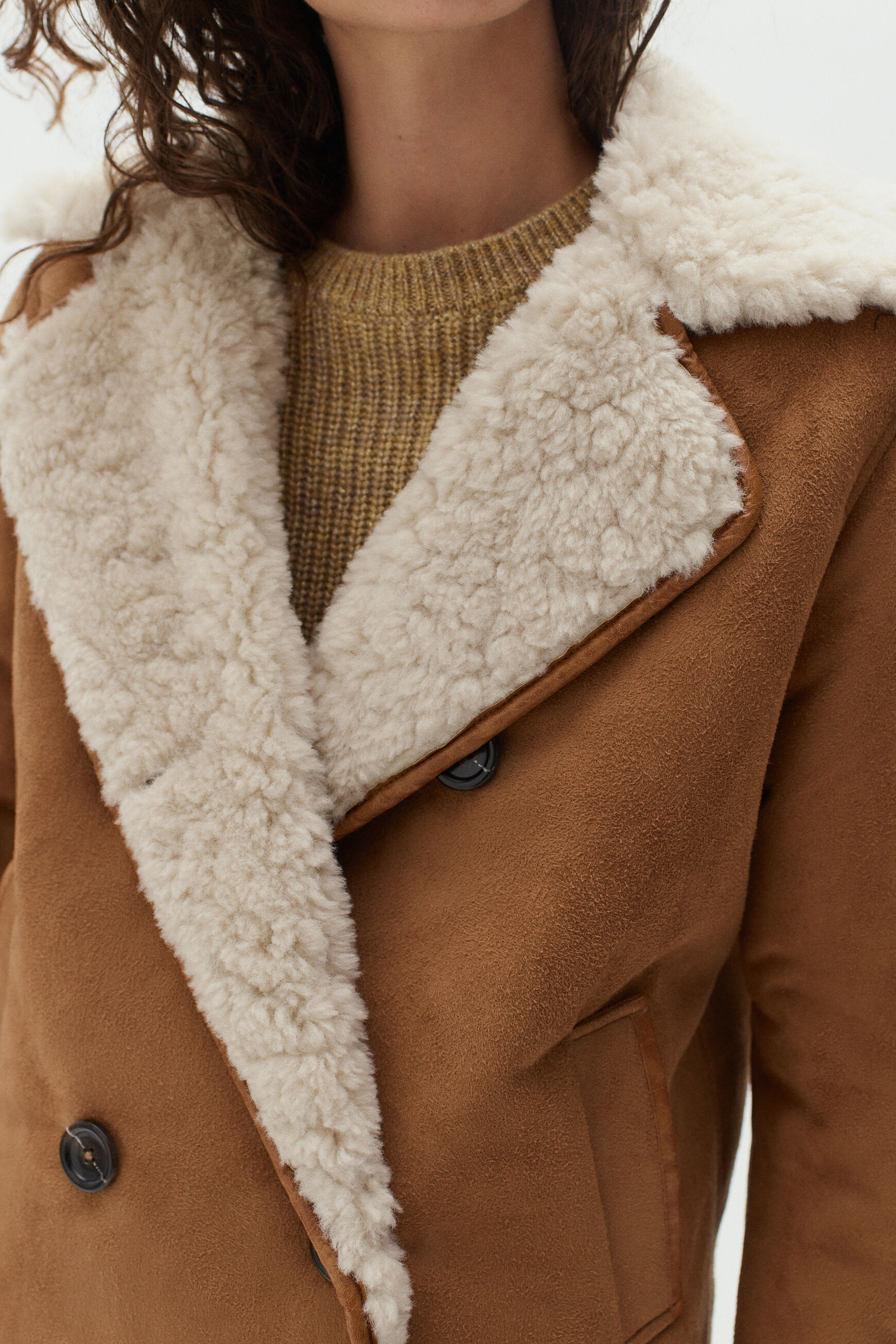 manteau lars camel femme