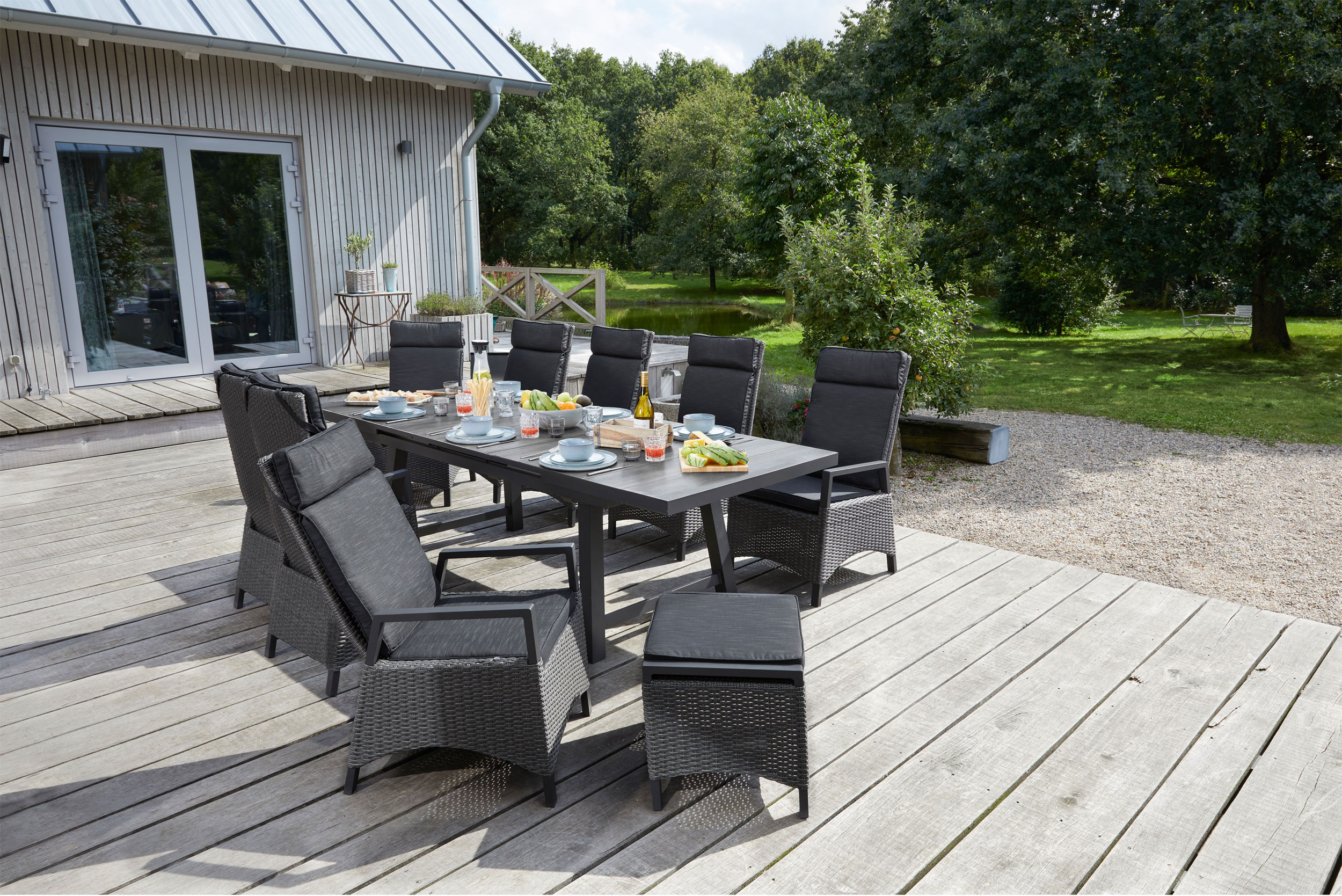 OUTDOORGartentisch ausziehbar Keramik