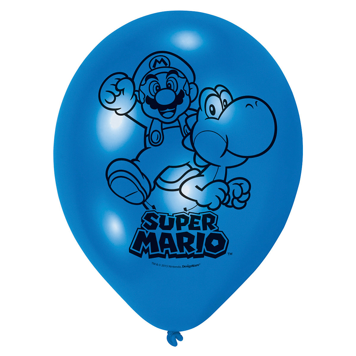 Luftballon Super Mario, 6 Stück