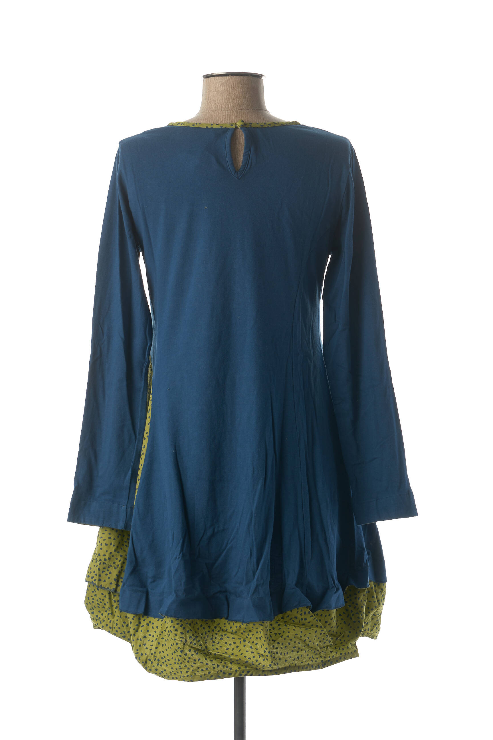 Rhum Raisin Tuniquemanchelongue Femme couleur bleu