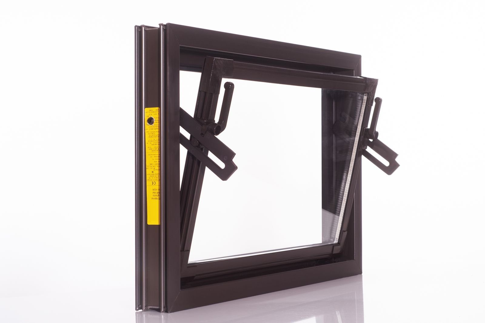 ACO Severin Ahlmann GmbH & Co. KG Kellerfenster ACO 60cm Nebenraumfenster Kippfenster Einfachglas Fenster braun Kunststofffenster, wärmeisolierende Kunststoff-Hohlkammerprofile