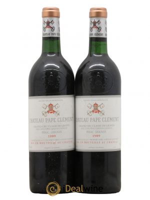 Château Pape Clément Cru Classé de Graves  1989 - Lot de 2 Bouteilles