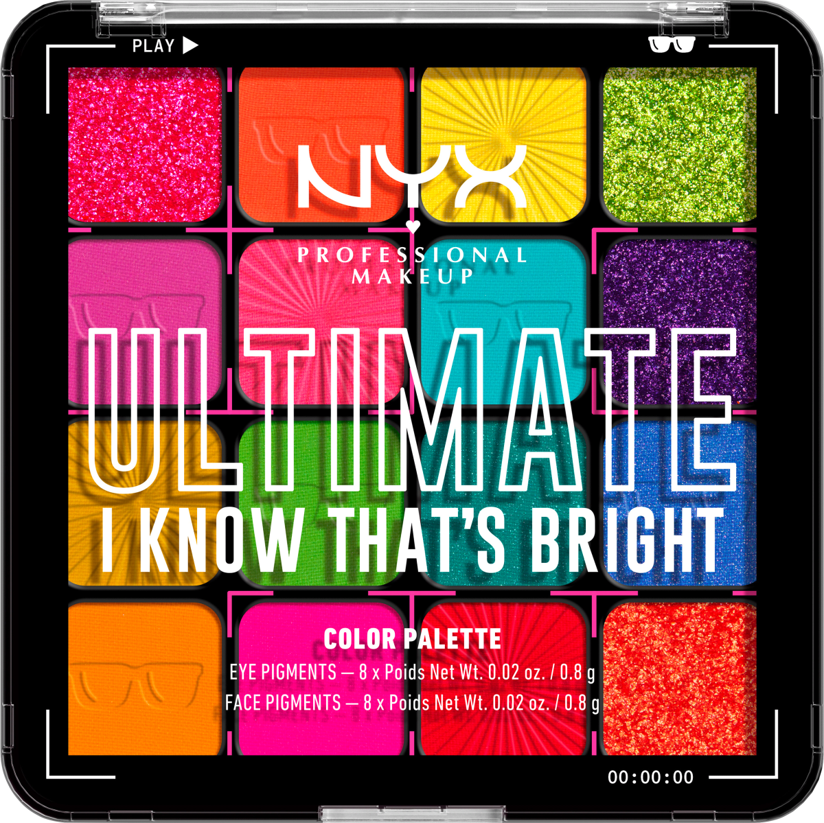 Lidschatten Palette Ultimate04W I Know That's Bright, 12,8 g