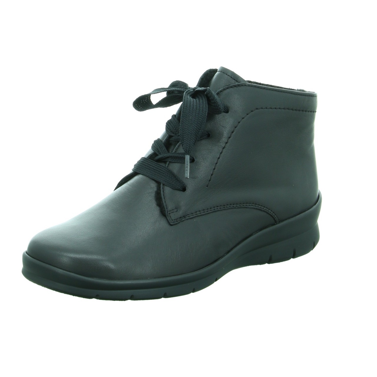SEMLER Freizeit Schnürer schwarz Xenia schwarz Soft-Nappa
