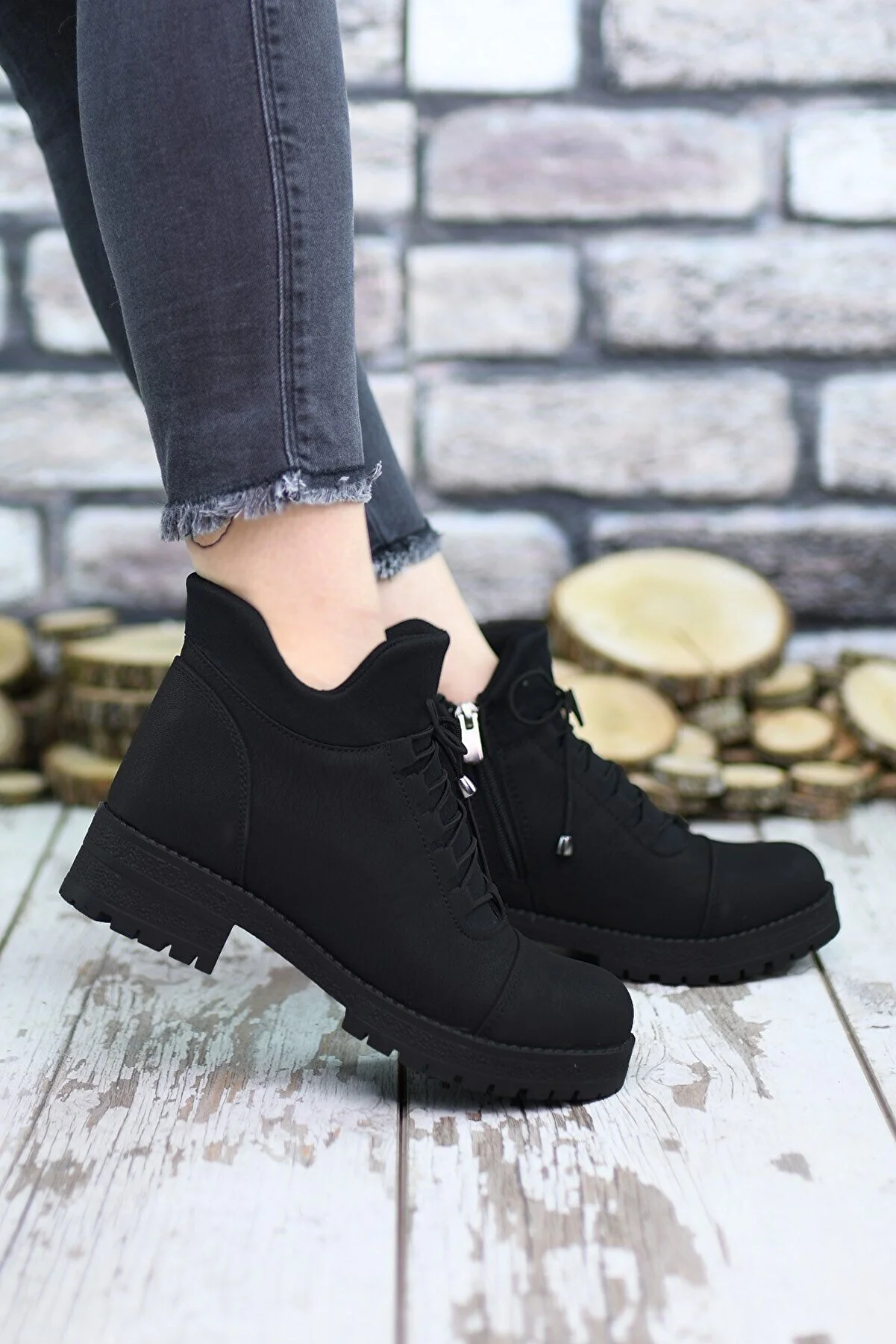 Riccon  Schwarze Damenstiefel 0012720