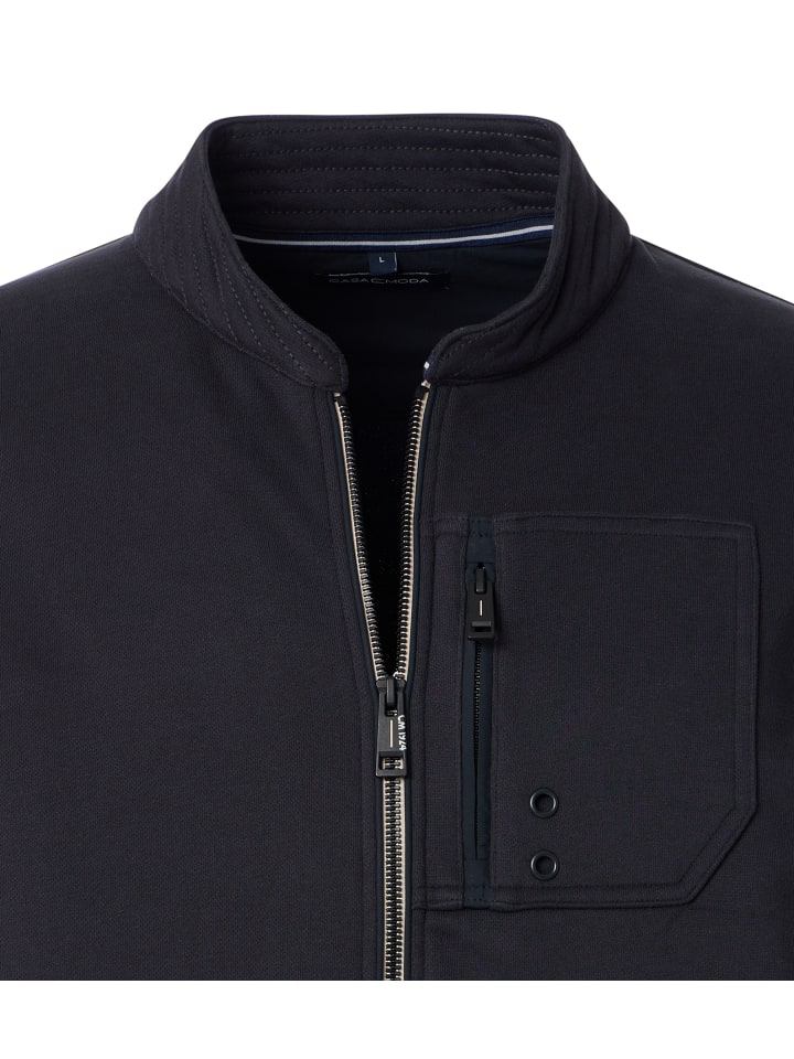 CASAMODA Sweatjacke in Blau günstig kaufen