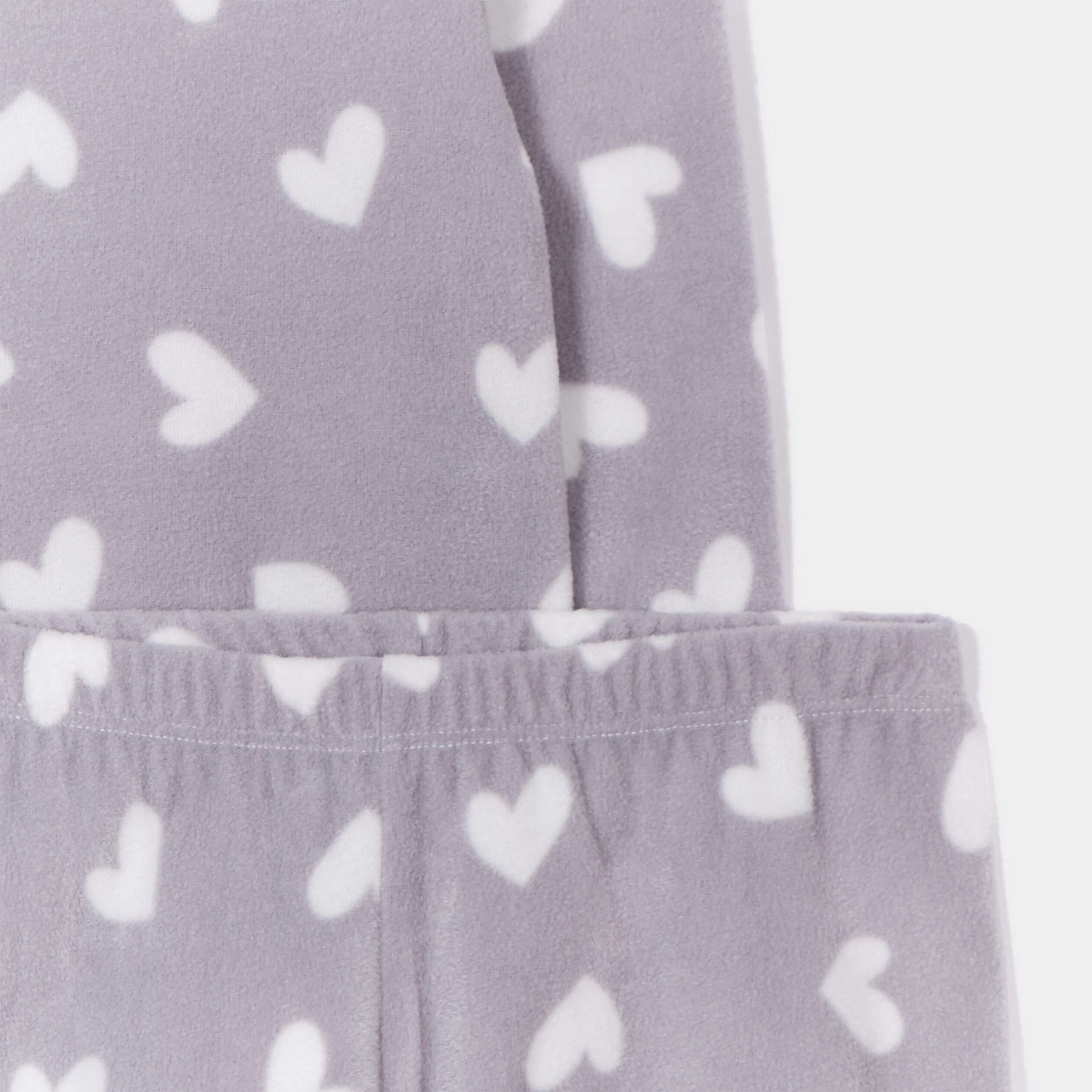 Ensemble pyjama pantalon pilou gris fille | La Halle
