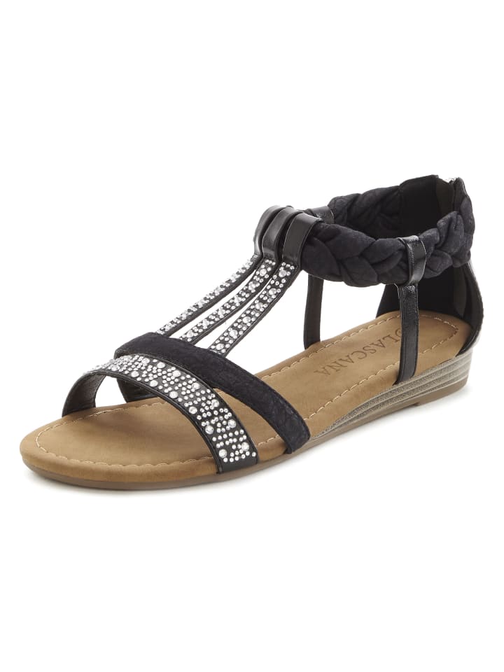 LASCANA Sandale in schwarz günstig kaufen