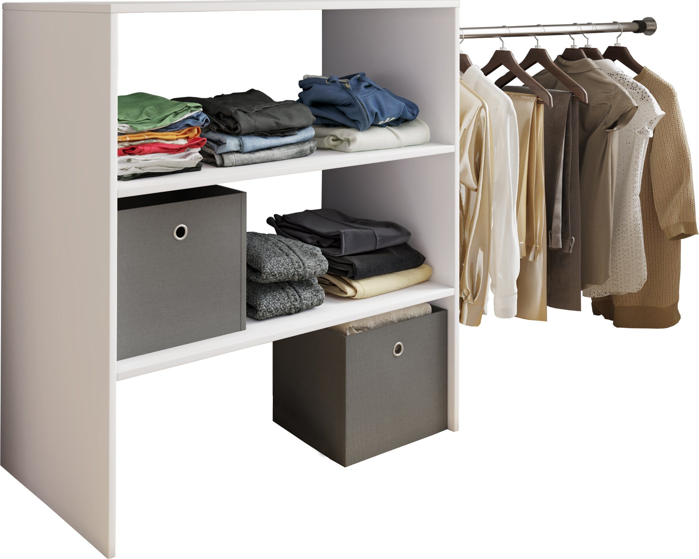 VCM Kleiderschrank Offener Kleiderschrank Dachschrägen Regal Dacho ll (1-St)