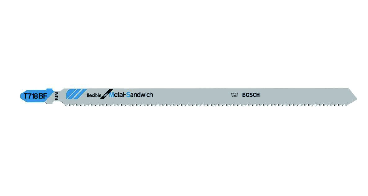 Bosch Blue Accessories 2608636335 T718BF BIM Stiksavklinger T-skaft pr. 3 metal sandwich