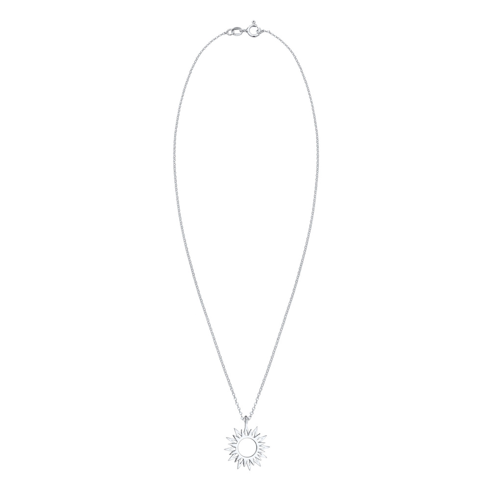 Elli Elli Collier Pendentif soleil pour femme - Rayons - Symbole astro en argent sterl Bijoux