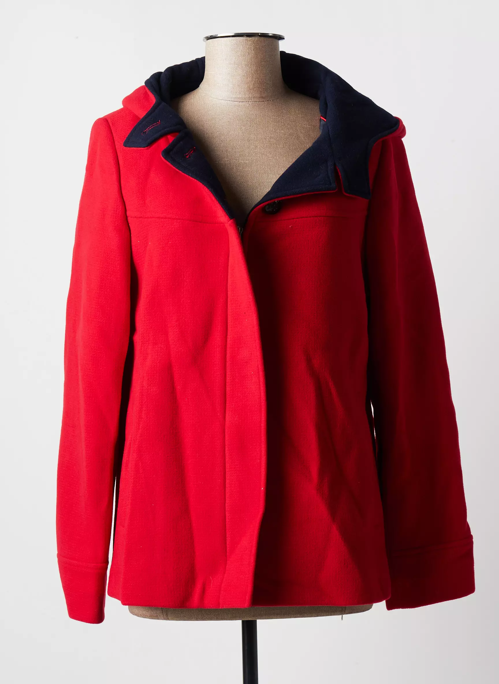 Mat De Misaine Manteaux Courts Femme couleur rouge