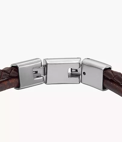 Fossil Armband All Stacked Up mehrreihig Leder braun
