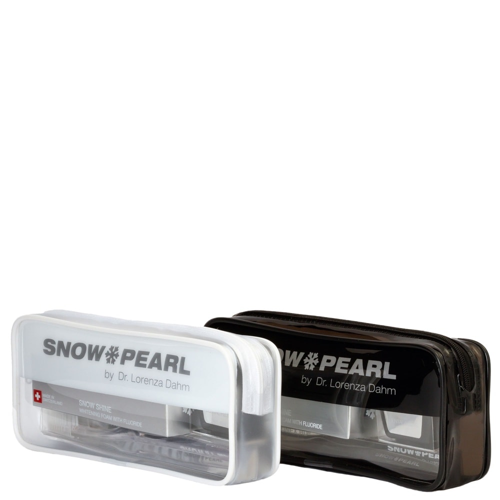 snow pearl Travel Kit SNOW SHINE noir Travel Kit noir avec mousse blanchissante fluor SNOW SHINE 50 ml