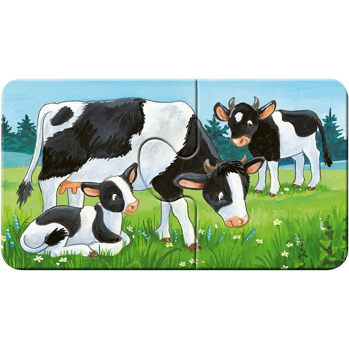 my first puzzles  - Tierfamilien auf dem Bauernhof, 9 x 2 Teile