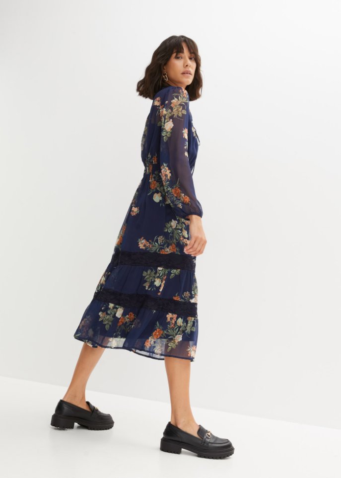 Bedrucktes Midikleid