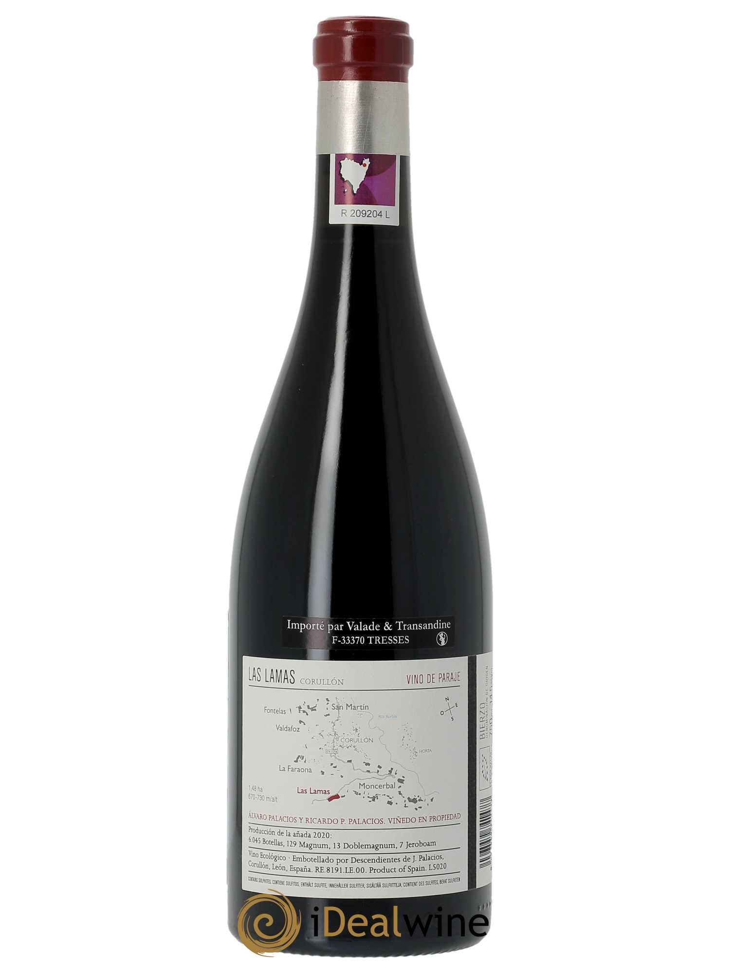 Bierzo DO Descendientes de J.Palacios Las Lamas  2020 - Lot de 1 Bouteille