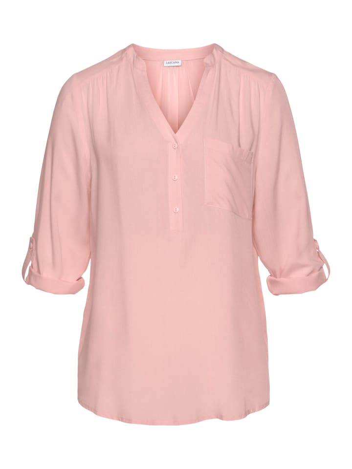 LASCANA Schlupfbluse in rosa günstig kaufen