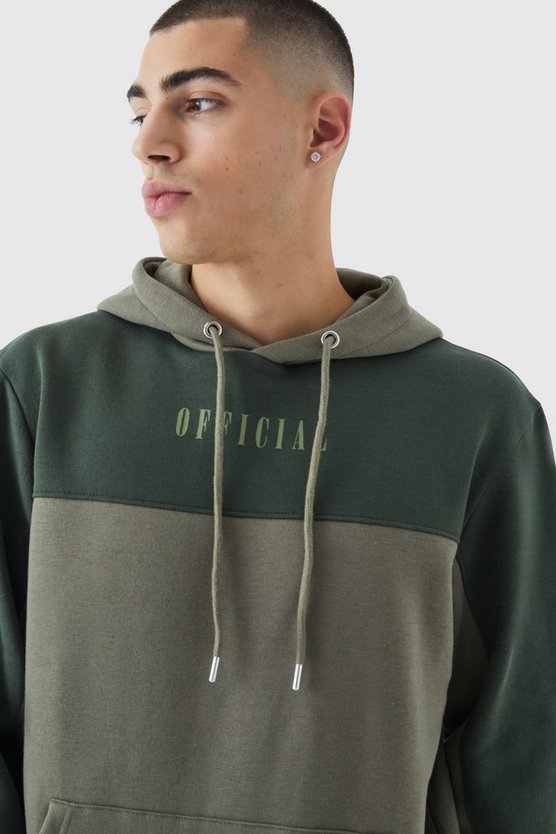 Man Roman Colorblock Trainingsanzug mit Kapuze