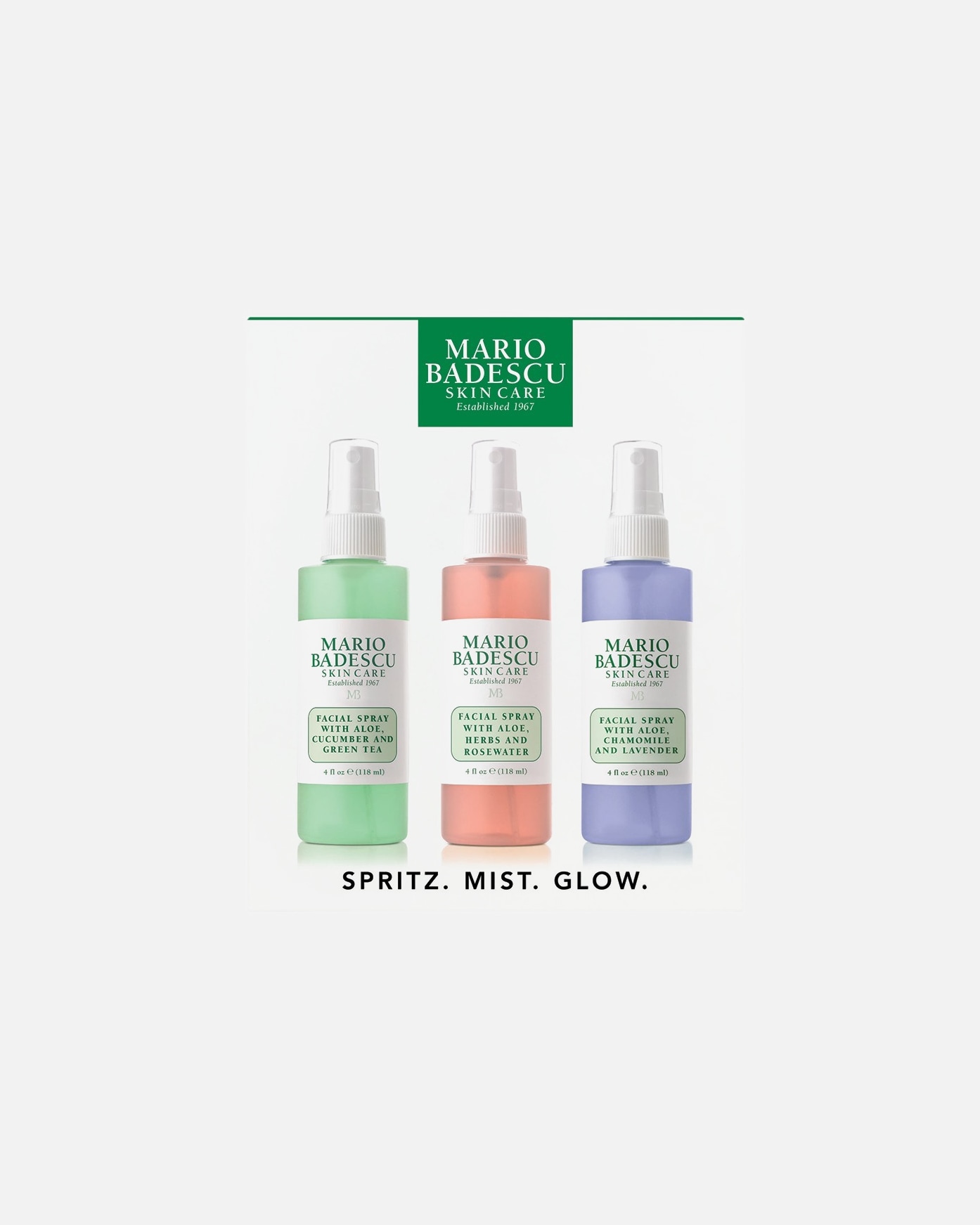 Mario Badescu: Pulverizează. Expune-ți fața la ceață. Radiază.