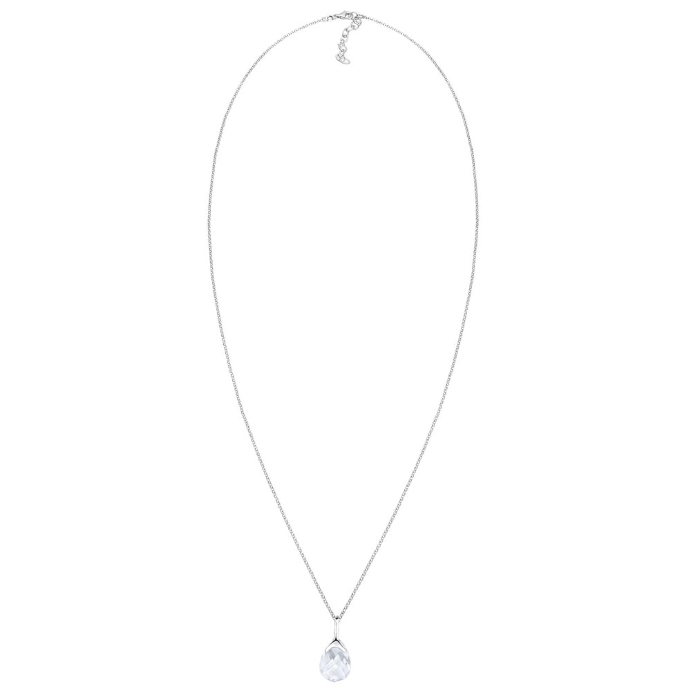Elli Elli Collier Femme Gouttes Classiques Cristal de Roche  en Argent Sterling 925 collier