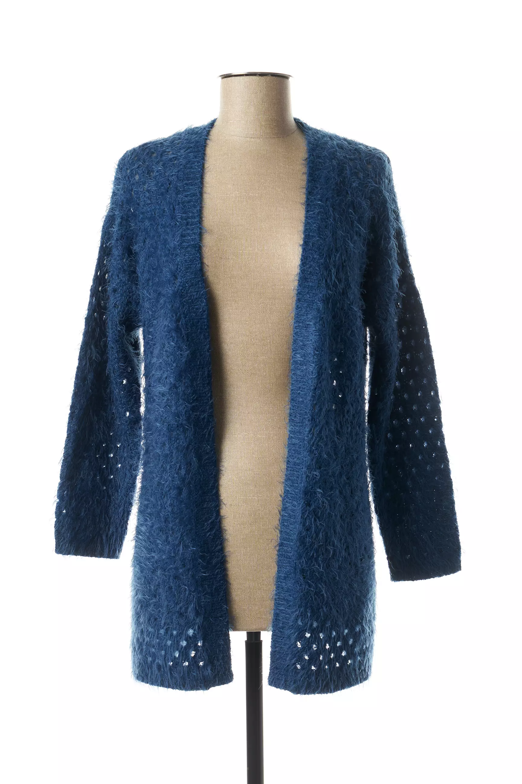 Marble Cardigans Femme couleur bleu