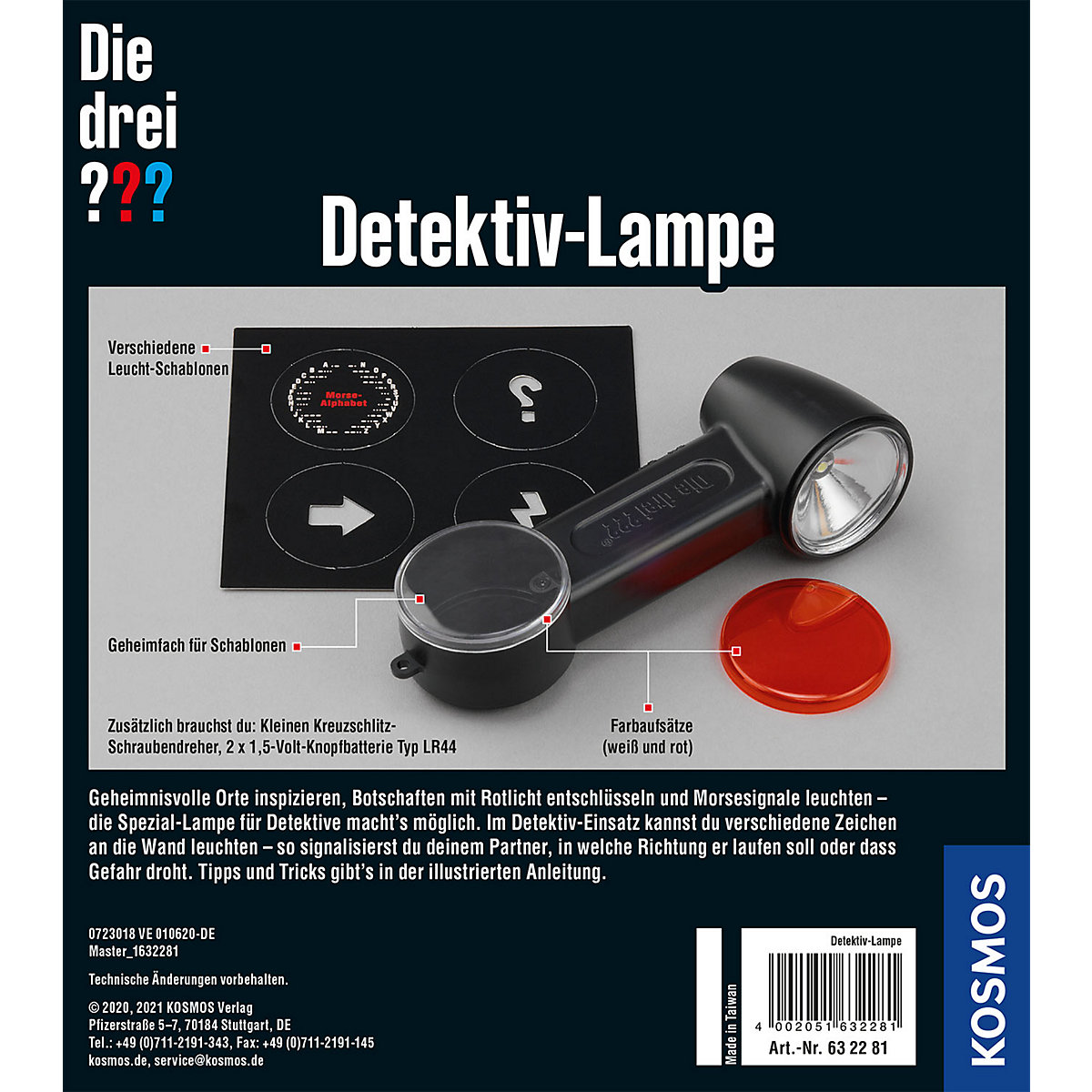 Die drei  Detektiv-Lampe