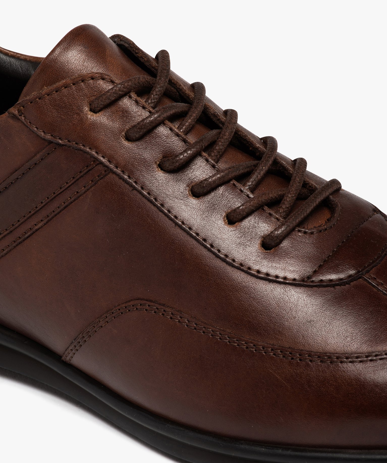 Derbies homme confort dessus en cuir uni marron | GEMO