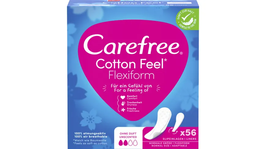 Carefree Slipeinlagen Cotton Feel Flexiform