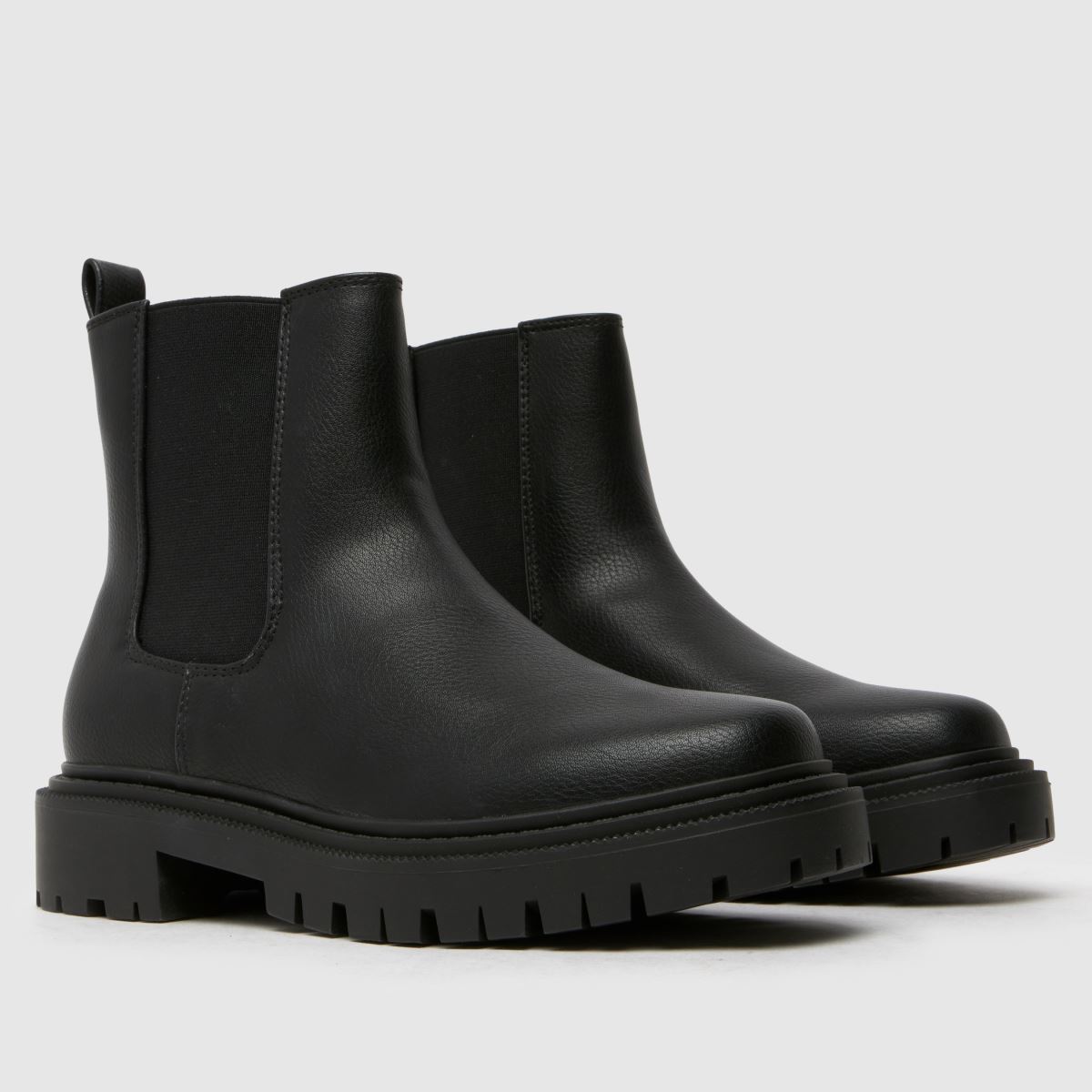 Schuh fekete Click Chunky Chelsea Lányos Ifjúsági Csizma