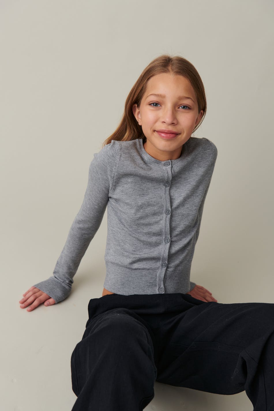 Y knitted tight cardigan