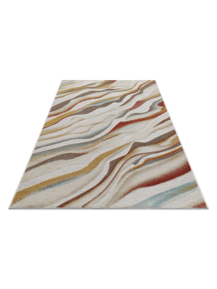 Wecon Home Outdoorteppich Creek in beige, gelb, rot günstig kaufen