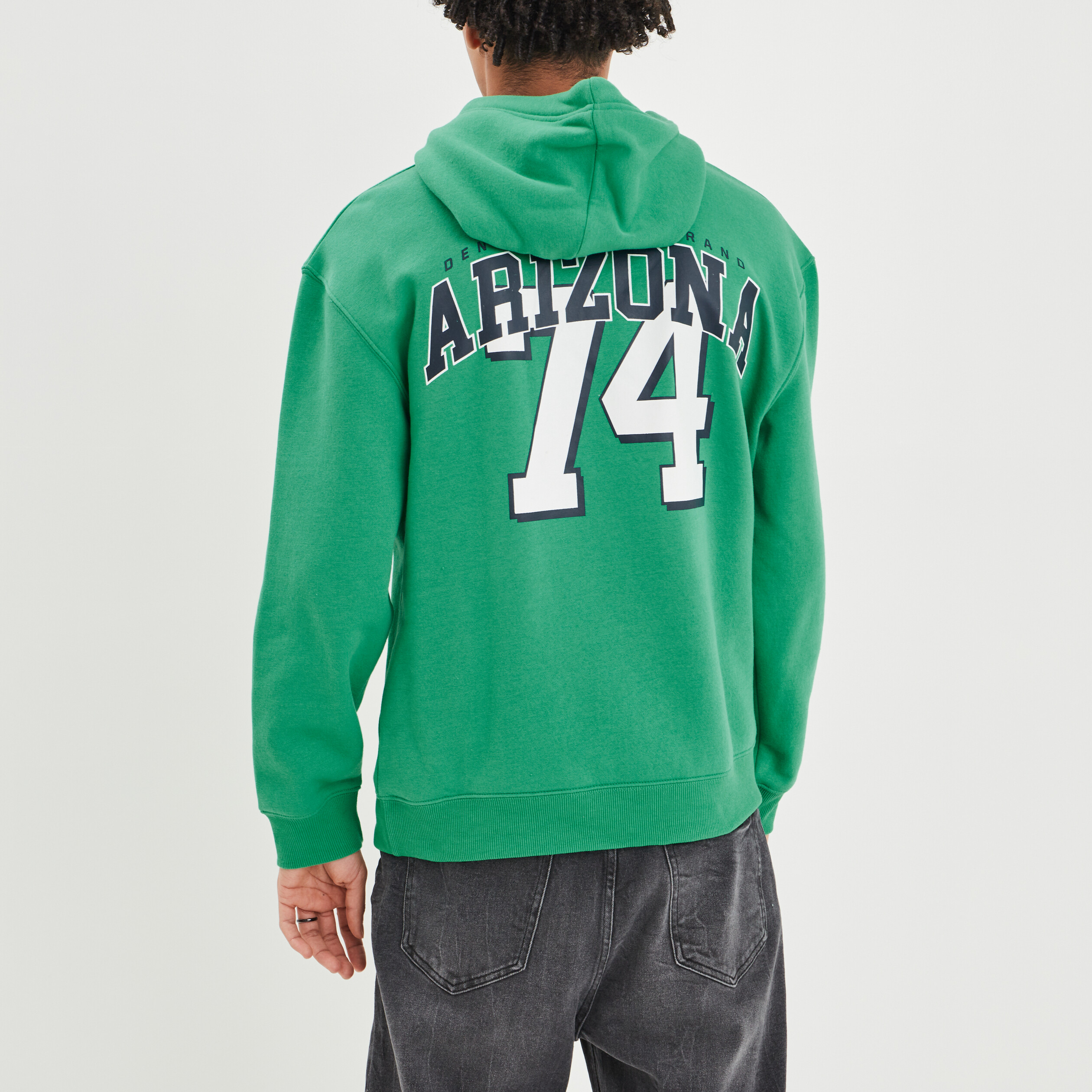 Sweat oversize à capuche hoodie Creeks vert homme | La Halle