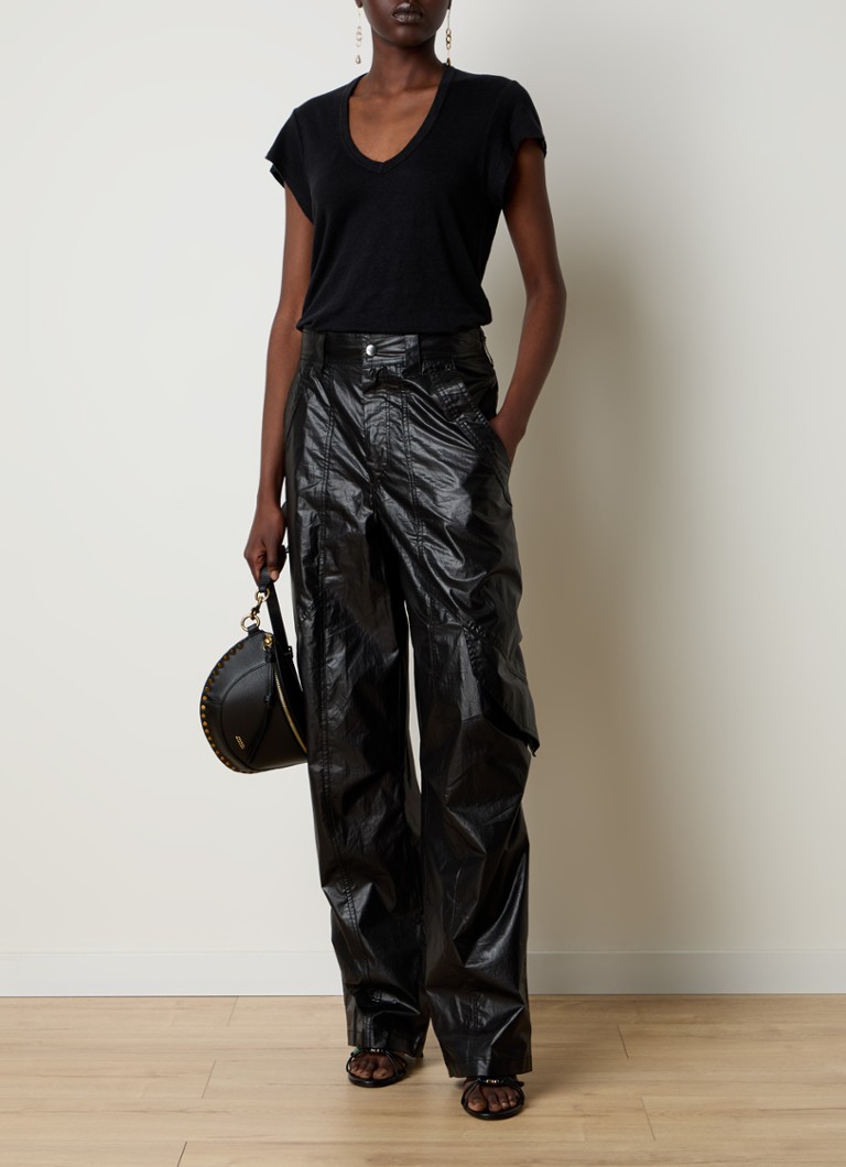 T-shirt in lino Zankou di Isabel Marant