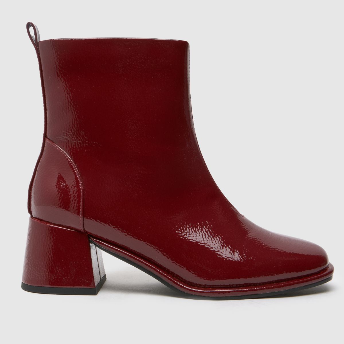Schuh Wide Fit bowie blokkos bokacsizma piros színben