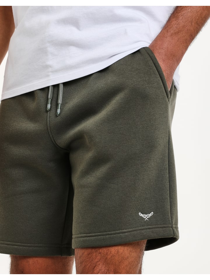 Threadbare Sweatshorts Bergamot in Khaki günstig kaufen