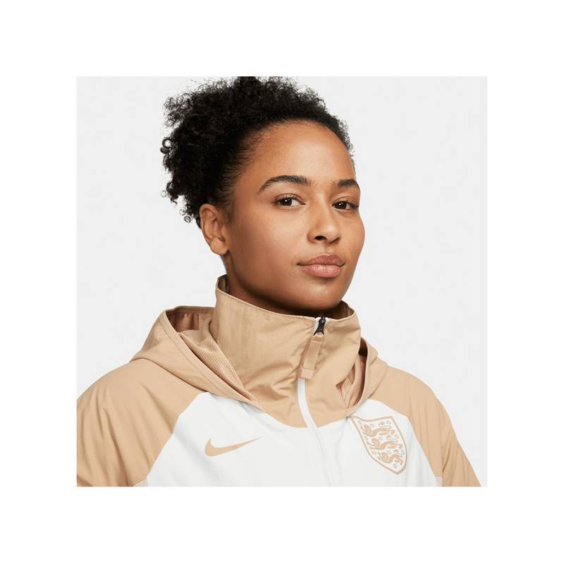 Nike England Jacke Damen Beige Trainingsjacke Damen